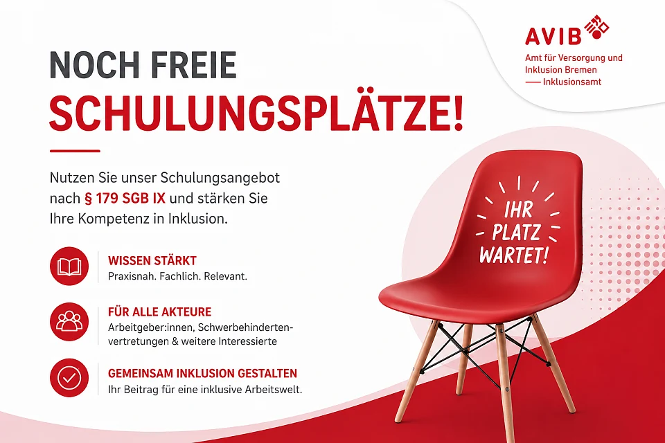 Bild zur Werbung von freien Pl&auml;tzen im Schulungsangebot 2026