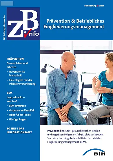 Broschüre Kurzinfo Prävention und Betriebliches Eingliederungsmanagement